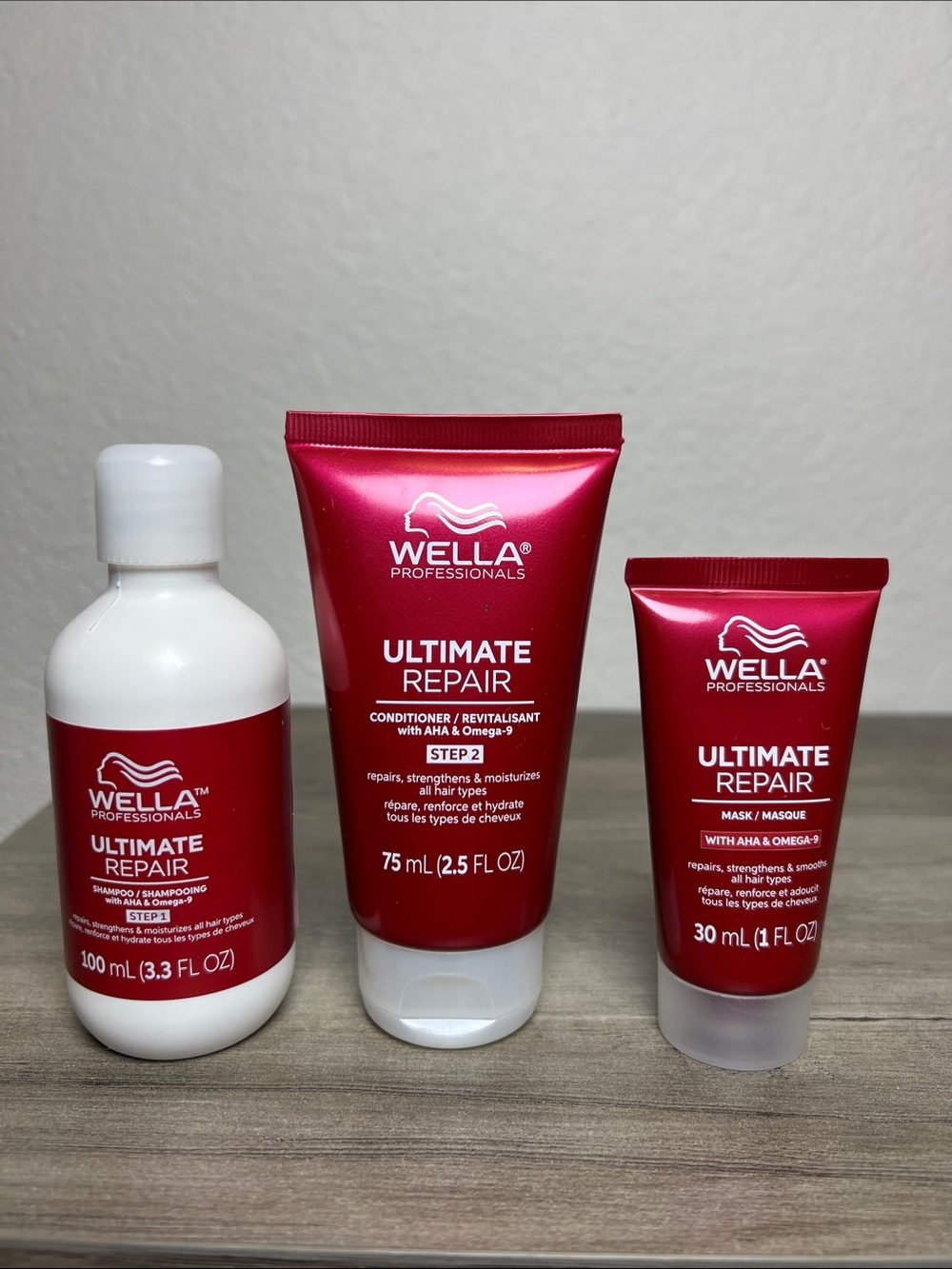 Wella Ultimate Repair Shampoo, Conditioner & Mask Travel Bundle